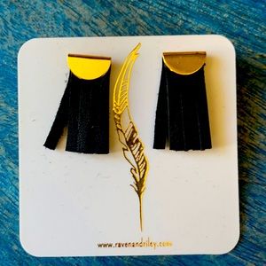 New leather earrings